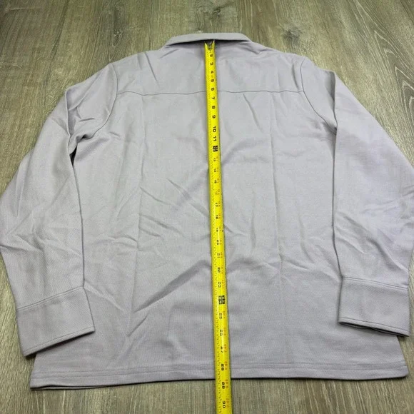 Criquet Mens Purple Pima Cotton Long Sleeve Rugby Players Polo Shirt Size L - Picture 14 of 14